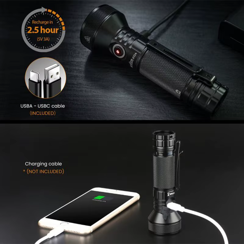 Sofirn IF22A 2100lm lampe de poche 21700 lumière puissante SFT40 LED 629M longue portée USB C Rechar