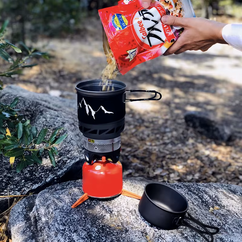 WESTTUNE – ensemble de cuisine de Camping, poêle, poêle, système d'ustensiles de cuisine avec échang