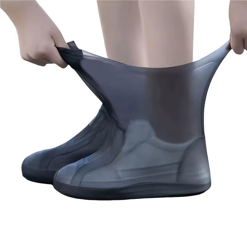 Couvre-chaussures imperméables et résistants à l'eau, réutilisables et antidérapants, universels pou