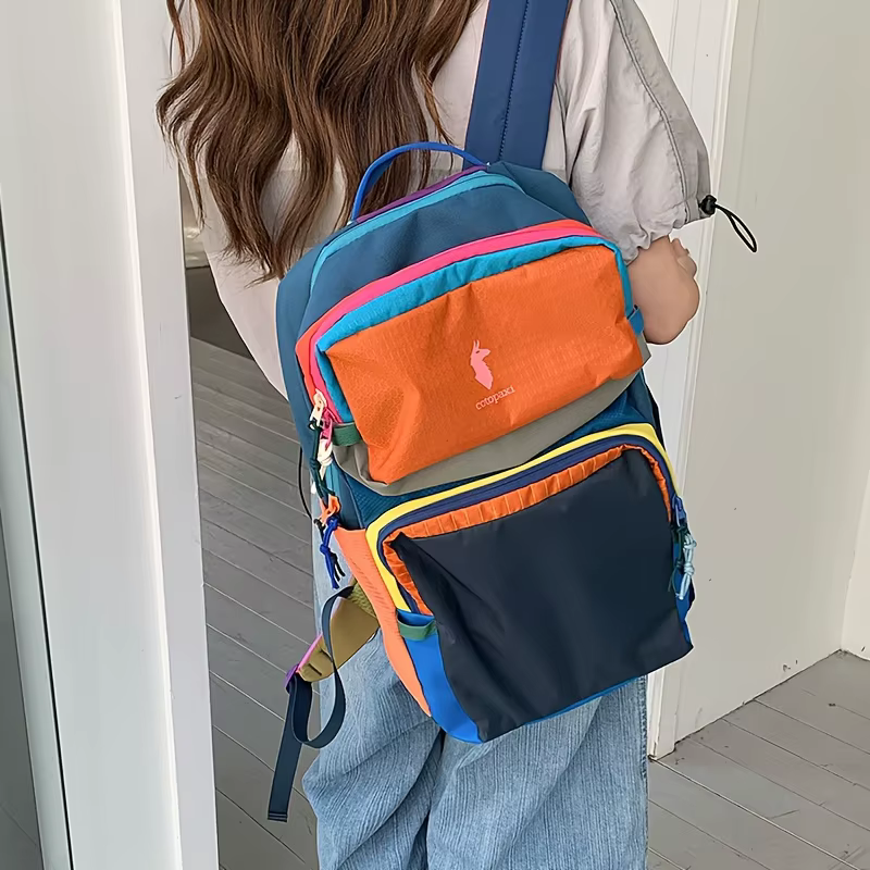 Sac à dos Alpaca multicolore unisexe léger et polyvalent pour le sport, les affaires, la randonnée,
