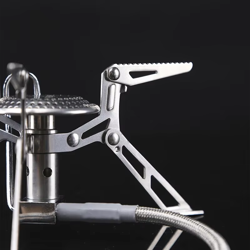 Cuisinière à gaz fendue haute puissance en érable de feu, four portable en acier inoxydable, équipem