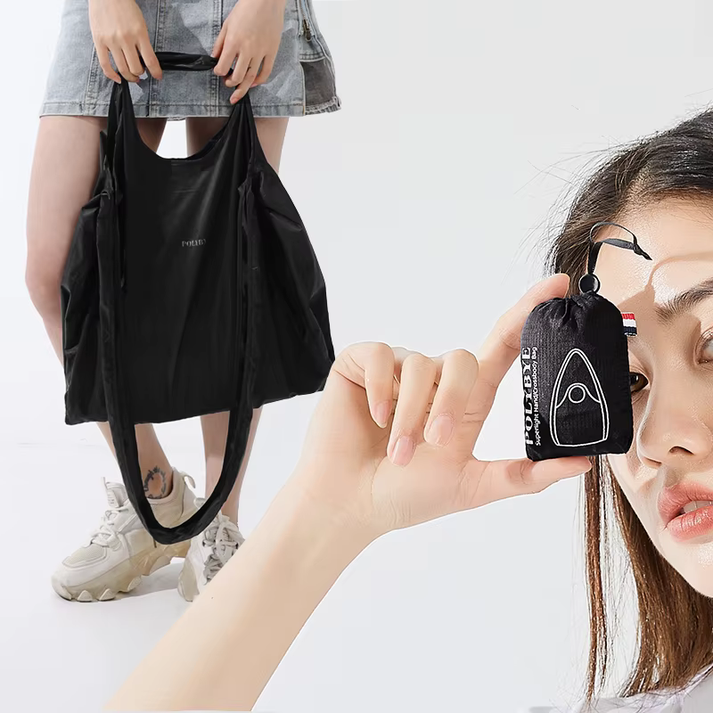Polybye – sac fourre-tout Super léger et réutilisable, sac de courses pliable en Nylon écologique, s