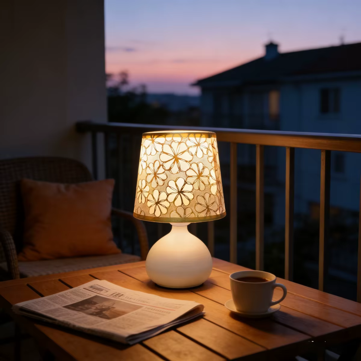 Lampe de bureau à base métallique en tissu avec lumière USB de couleur chaude, 1 pièce, adaptée à la