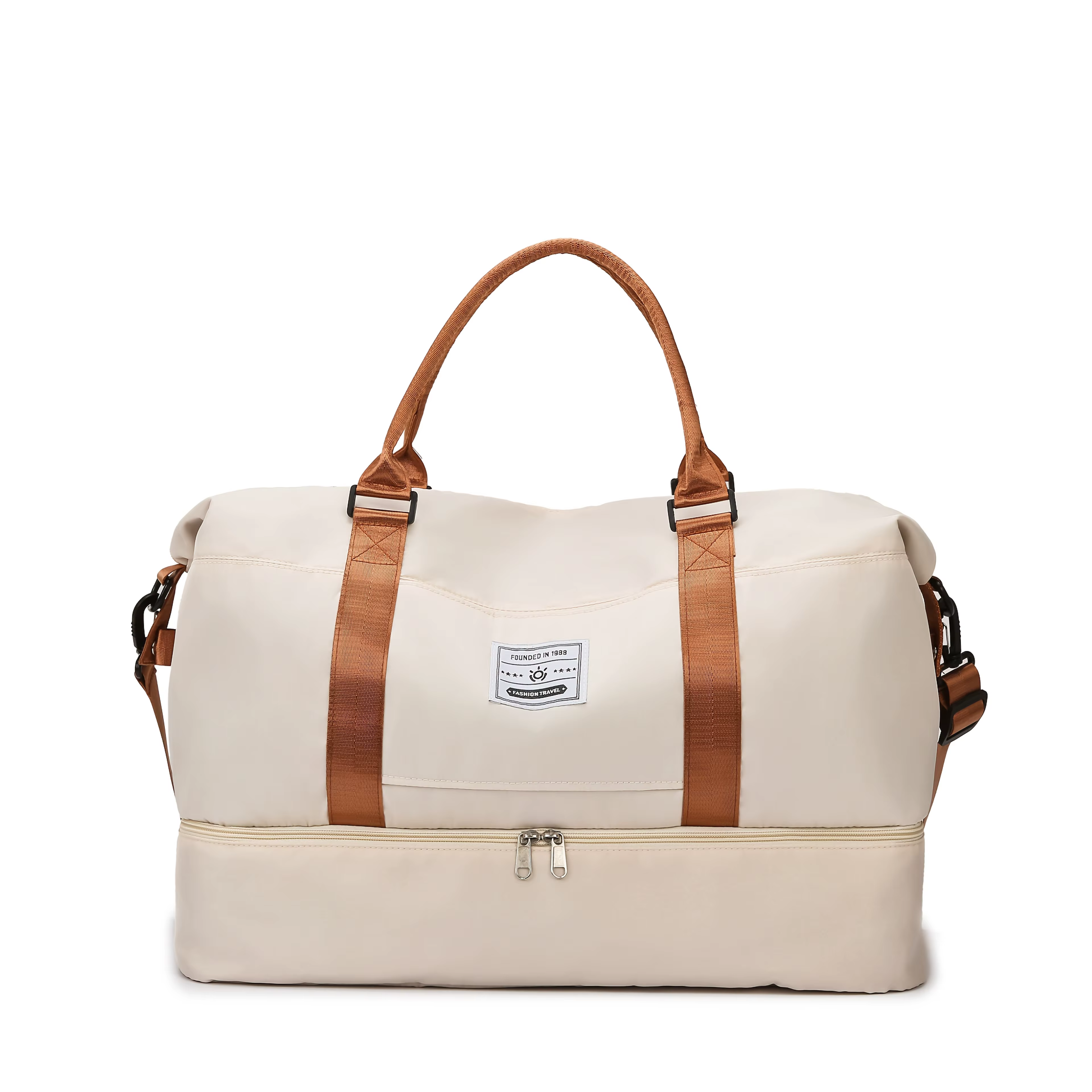 Sac de voyage de week-end avec compartiment sec/humide, grande capacité, compartiment à chaussures i