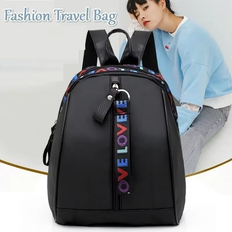 Mini sac à dos pour hommes, petit sac d'école à bandoulière noir pour hommes, toile de styliste, éta