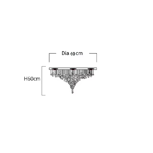 Lustre LED en pierre de cristal, grand lustre de luxe, escalier, salon, luminaire, long couloir, cor