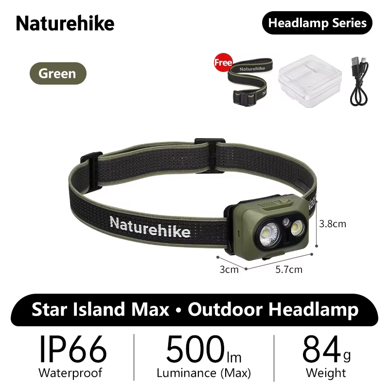 Naturehike Star Island Max lampe frontale Camping en plein air randonnée pêche escalade capteur étan