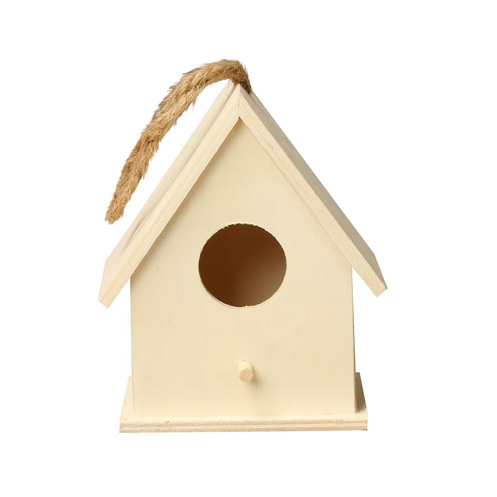 Nichoir en bois suspendu pour oiseaux, décoration de jardin extérieur, abri pour oiseaux, maison sus