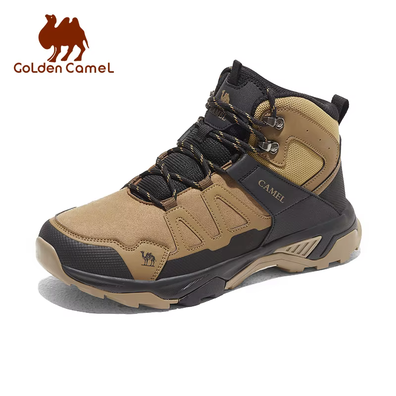 GOLDEN CAMEL-Chaussures de Randonnée en Plein Air pour Homme, Bottes d'Escalade Montantes Imperméabl