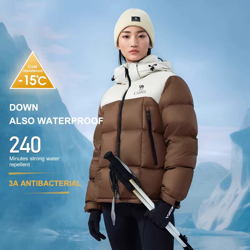 GOLDEN CAMEL – vestes d'extérieur en duvet pour hommes et femmes, imperméables, antibactériennes 3A,