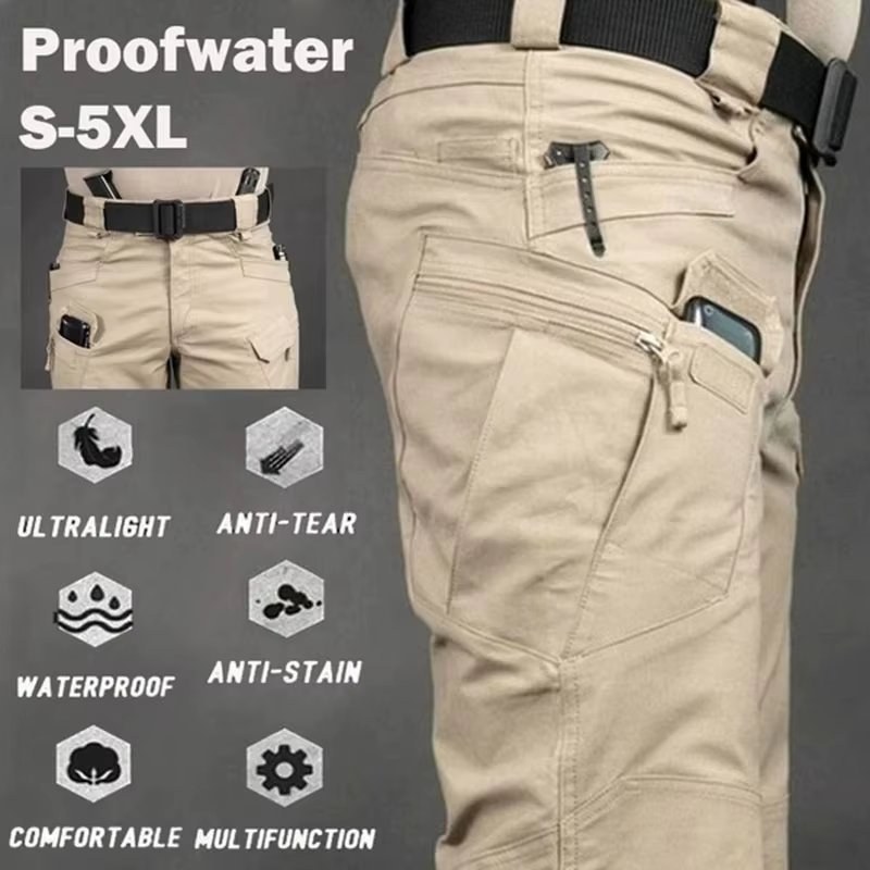 Pantalon Cargo tactique pour hommes, grande taille 6XL, pantalon de sport décontracté en plein air,