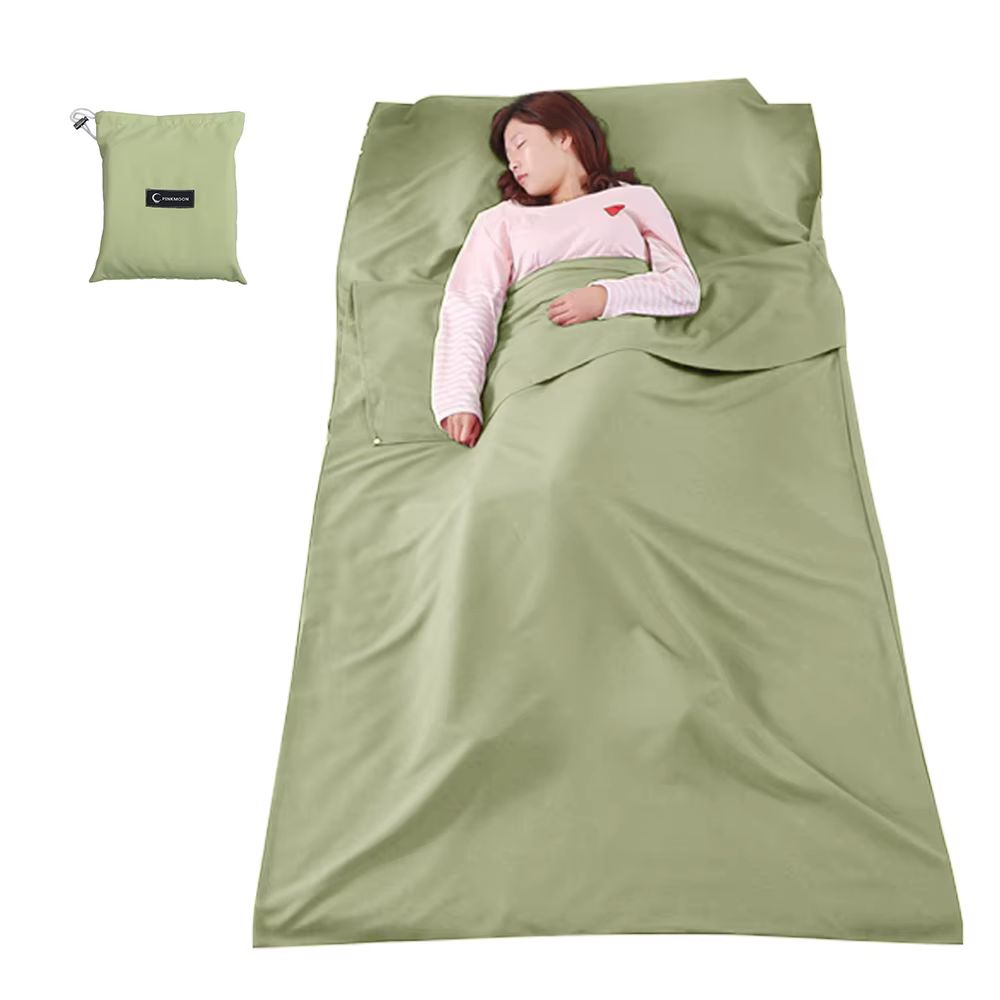 Sac de couchage léger avec doublure, camping en plein air, hôtel, drap de voyage, équipement de camp