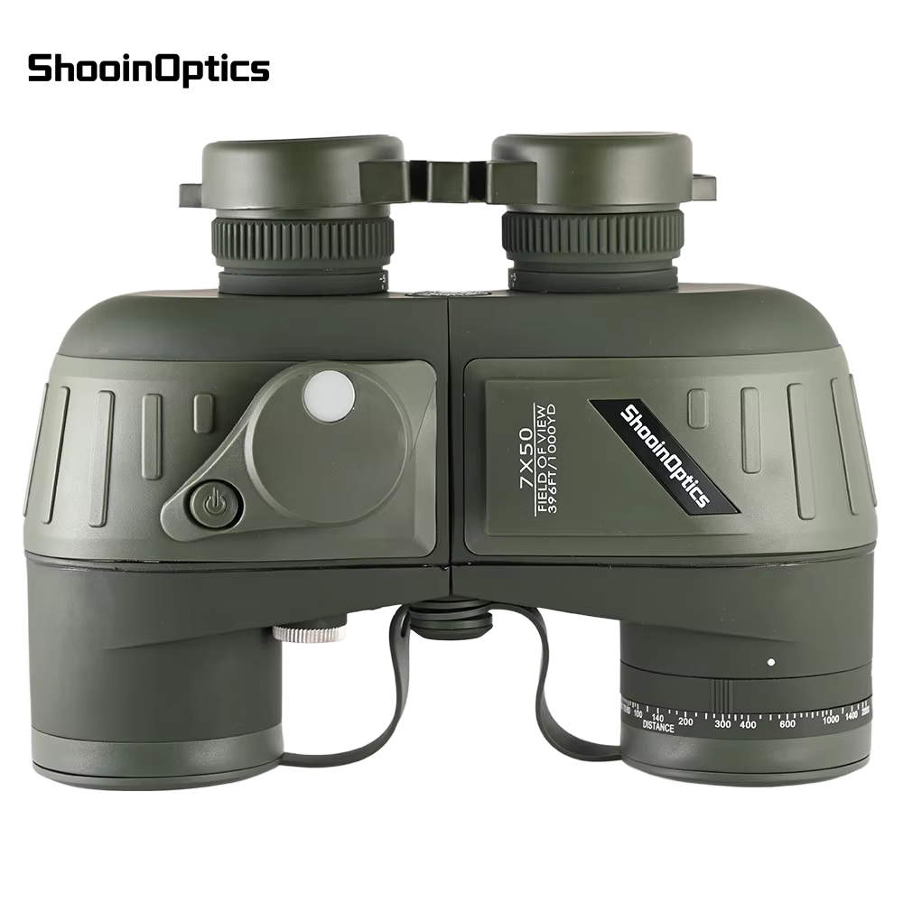 SHOOINOPTICS jumelles 7X50 boussole nautique FMC azote flottant imperméable pour la chasse observati