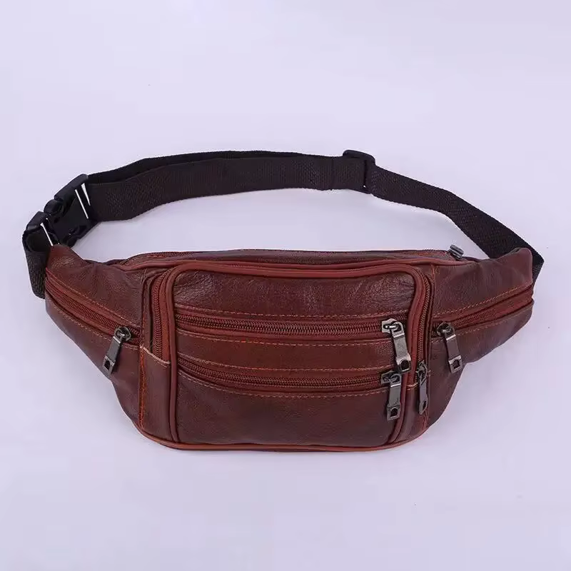 Sac d'argent en cuir de vachette pour hommes, sac pour appareil photo multifonctionnel, sac d'affair