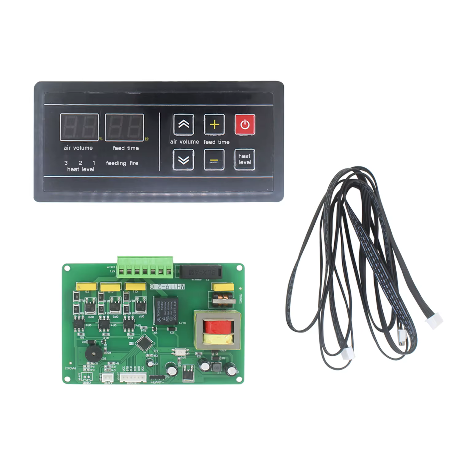 Panneau de commande numérique LED pour poêle à granulés, carte de circuit, contrôleur de température