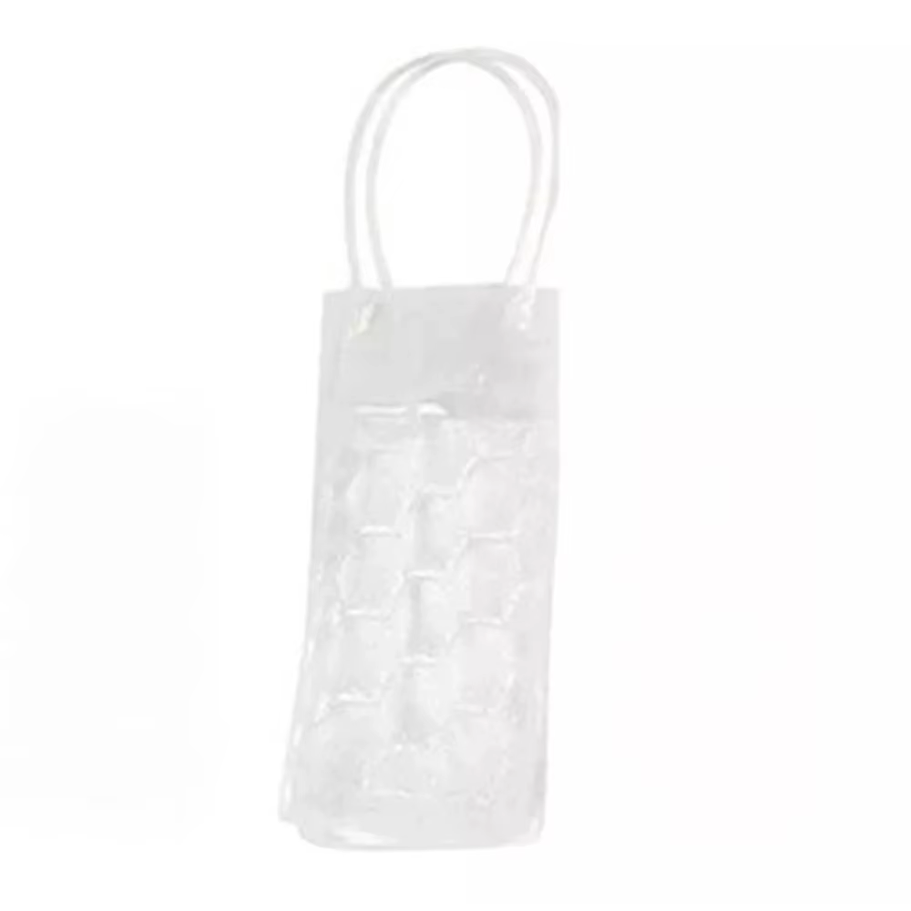 Sac fourre-tout portable pour bière glacée, sac à main isolé pour vin rouge, sac cadeau en PVC prati