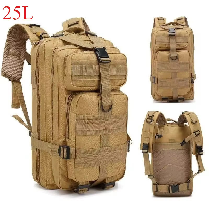 Sac à dos de randonnée, de pêche et de chasse imperméable en nylon 1000D 25L/50L, sacs à dos tactiqu