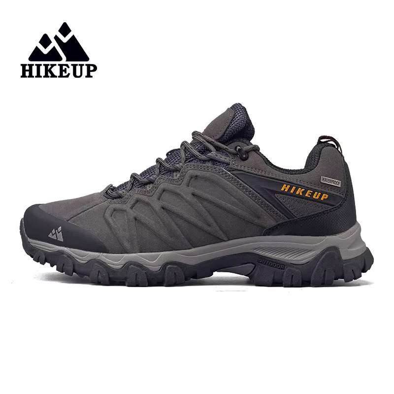 HIKEUP chaussures de randonnée en cuir de haute qualité Durable Sport de plein air hommes Trekking c