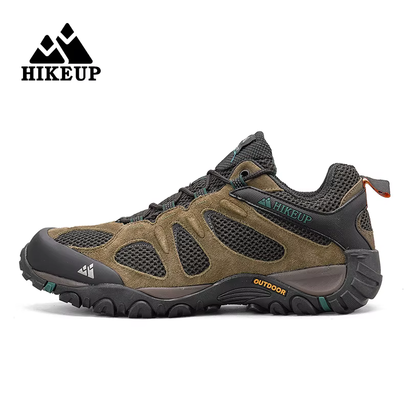 HIKEUP-Chaussures de Randonnée Respirantes Résistantes aux Éclaboussures pour Homme, pour l'Escalade