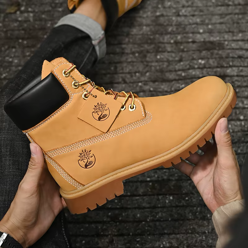 Bottes hautes chaussures de randonnée hommes chaussures de plein air antidérapantes hommes à lacets 