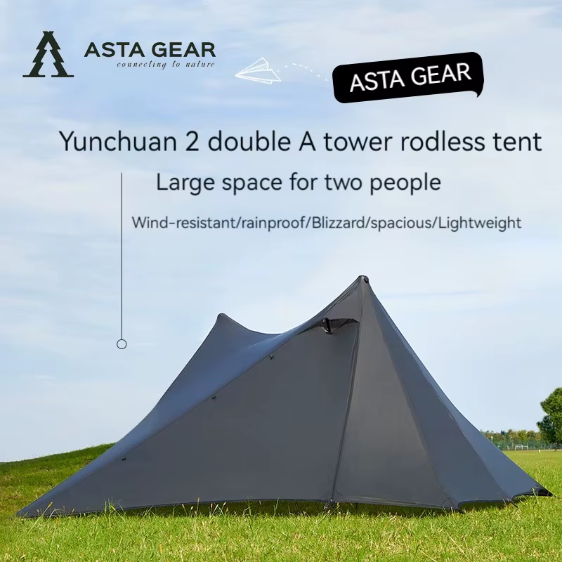 ASTA GEAR-Tente Yun Chuan double face en nylon, revêtement silicone, Dakota ide double A, 15D, campi