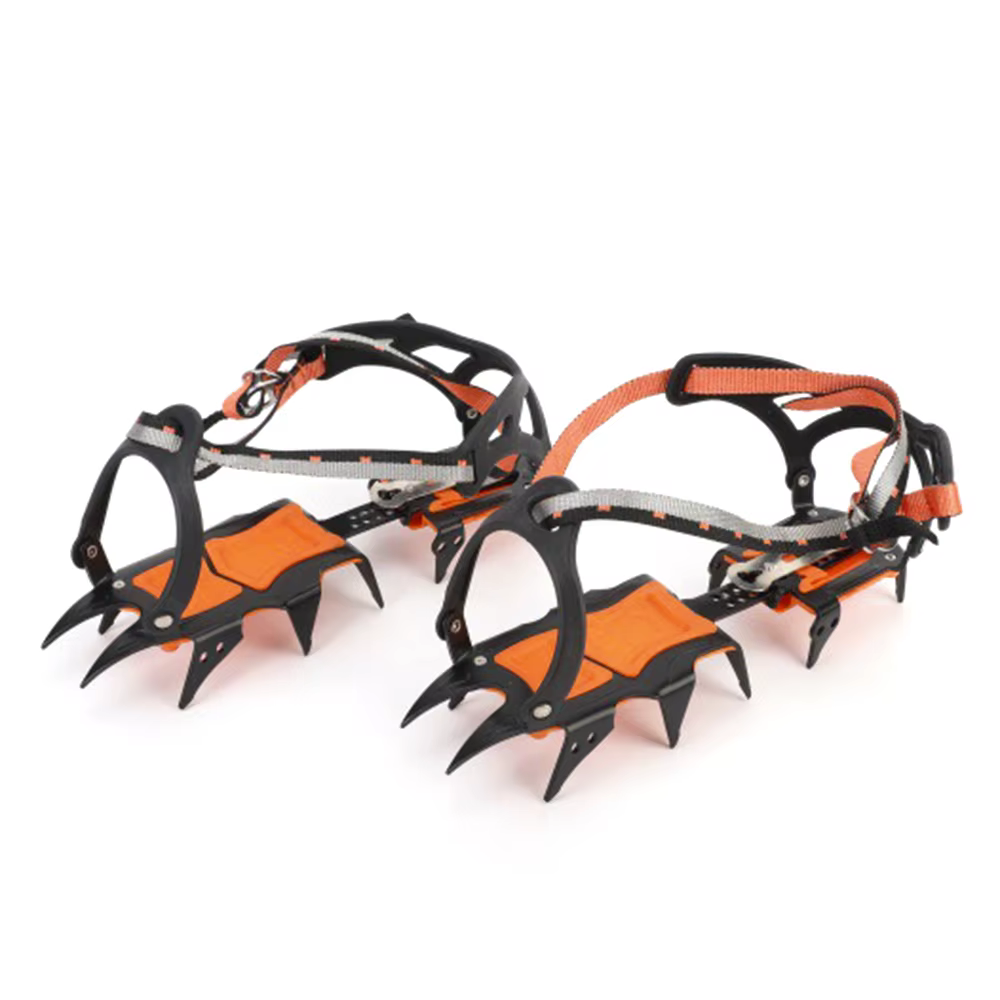 Crampons professionnels à 12 dents, escalade en plein air, pêche sur glace, couvre-chaussures antidé
