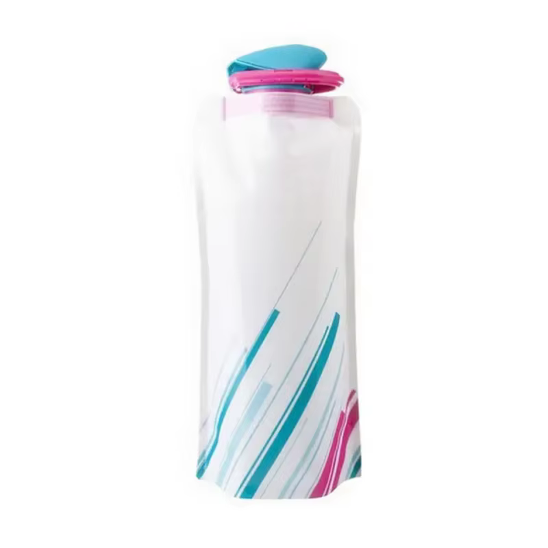 Sac d'eau pliable ultraléger Portable 700ml, pochette pour bouteille d'eau, fournitures de Sport de 