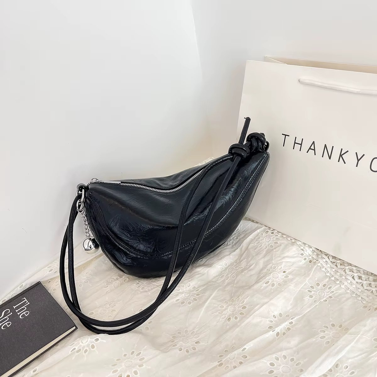 Petits sacs à bandoulière argentés pour femmes 2025 Y2k, sac seau de styliste de mode coréenne, sac 
