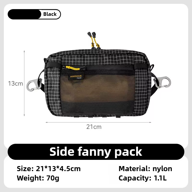 Dyneema – sac de taille en Fiber 1,1 l, étanche, UrltraLight, multi-poches, pour cyclisme, course à 
