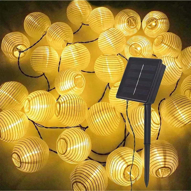 Lanterne solaire chaîne lumières étanche extérieure LED guirlande fée lumière Patio jardin décoratio