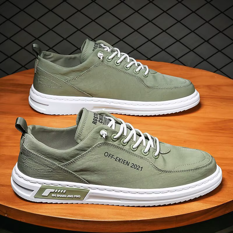 Chaussures de sport en toile pour hommes, respirantes, légères, confortables, basses, à bout rond, à