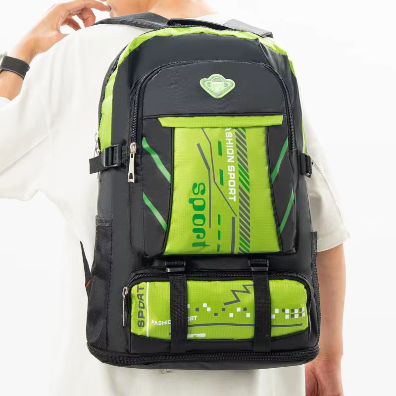Sac à dos de sport imperméable grande capacité avec plusieurs poches et bretelles rembourrées, parfa
