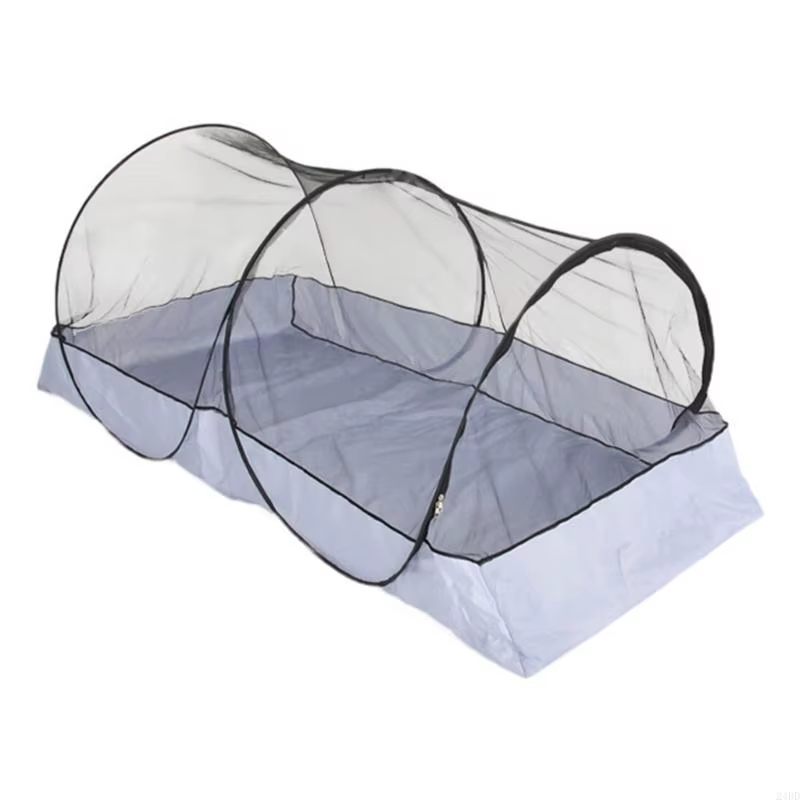 Tente Camping en plein air légère en maille anti-moustiques, tente pliante Portable, respirante prat