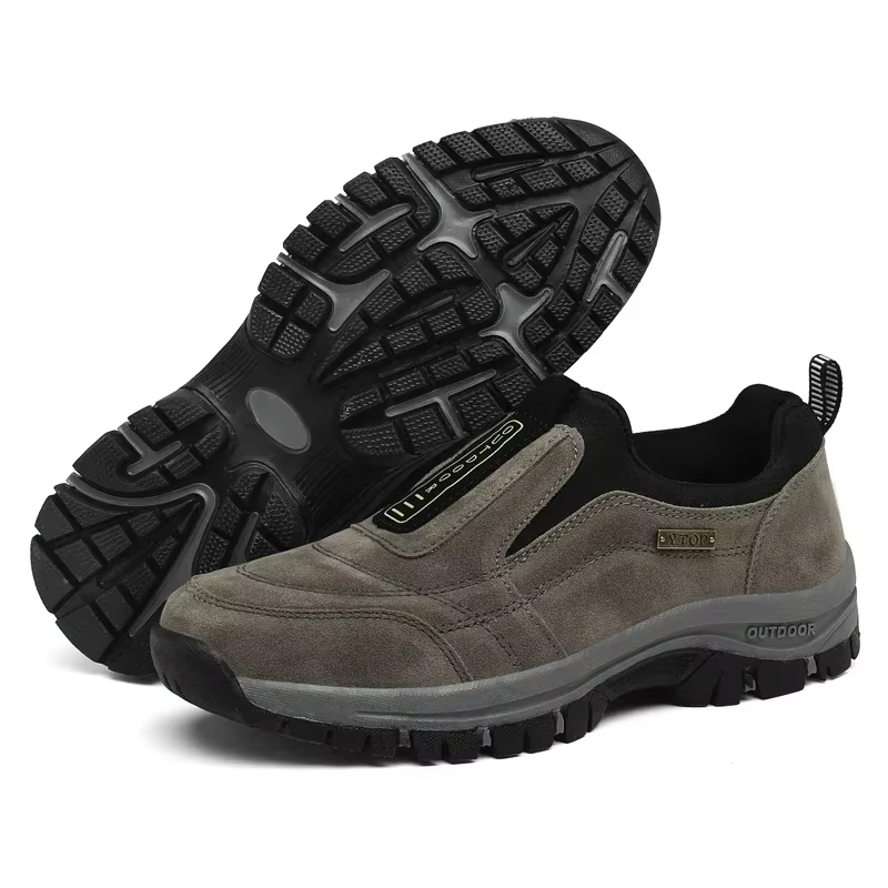 Chaussures de dehors Légères et Confortables pour Homme, Plates, à la Mode, de Marche, Noires, pour