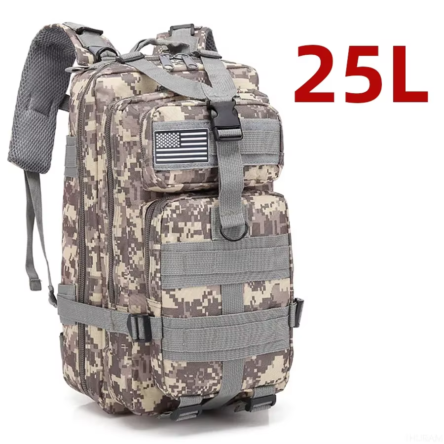 25L/50L 1000D Nylon imperméable Trekking pêche chasse sac à dos sacs à dos en plein air sport tactiq