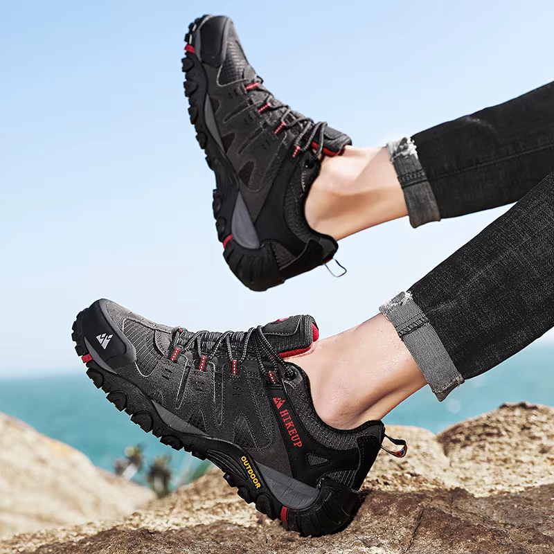 HIKEUP chaussures de randonnée pour hommes chaussures de trekking en montagne chaussures de plein ai