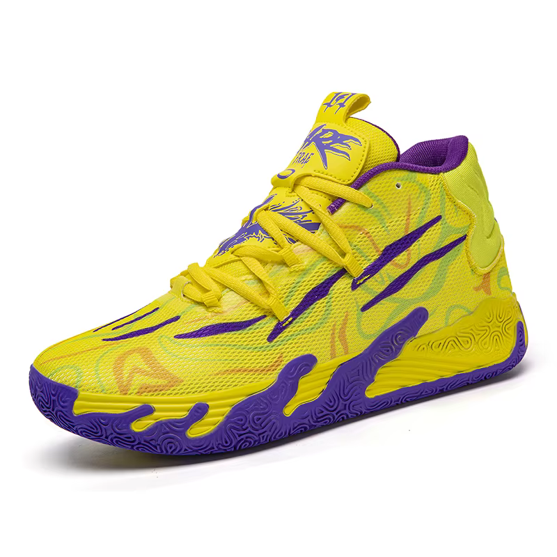 Chaussures de basketball montantes pour hommes, idéales pour la course et les activités sportives en