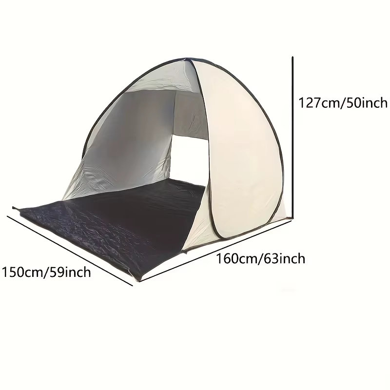 Tente de plage Pop-Up instantanée légère pour 2 à 3 personnes, imperméable, coupe-vent, Portable, Ca