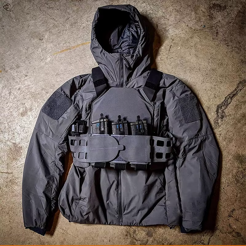 Lea 2-Veste en coton épais pour hommes, imperméable, sweat à capuche coupe-vent, étiquette argentée,