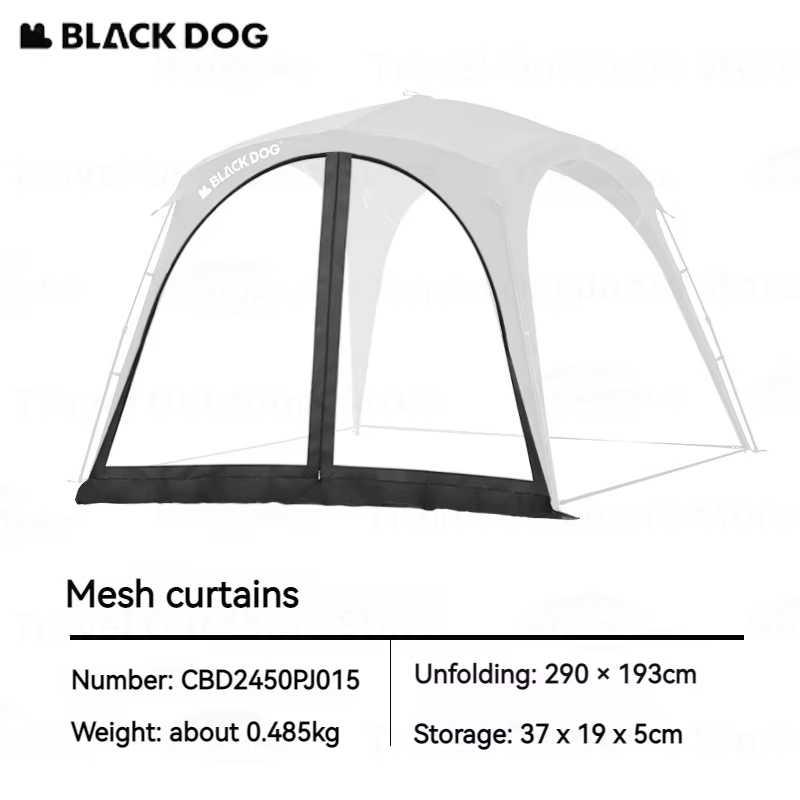 Tente dôme BLACKDOG, auvent, abri solaire, imperméable, UPF100+, ouverture rapide, fixation, protect