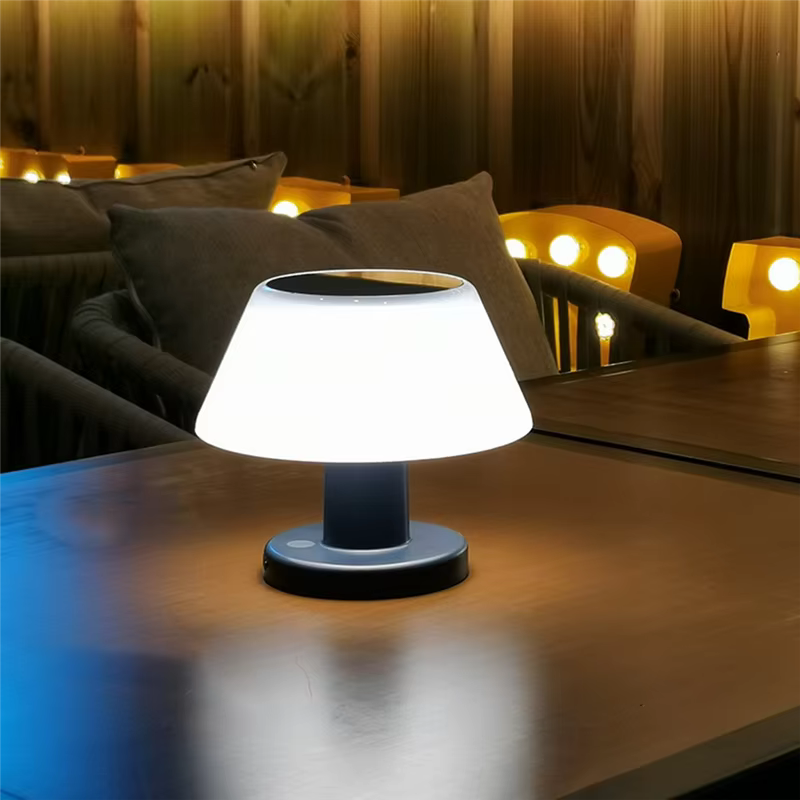 Lampe de Table solaire d'extérieur, étanche, bureau d'intérieur, lampe de lecture solaire, veilleuse