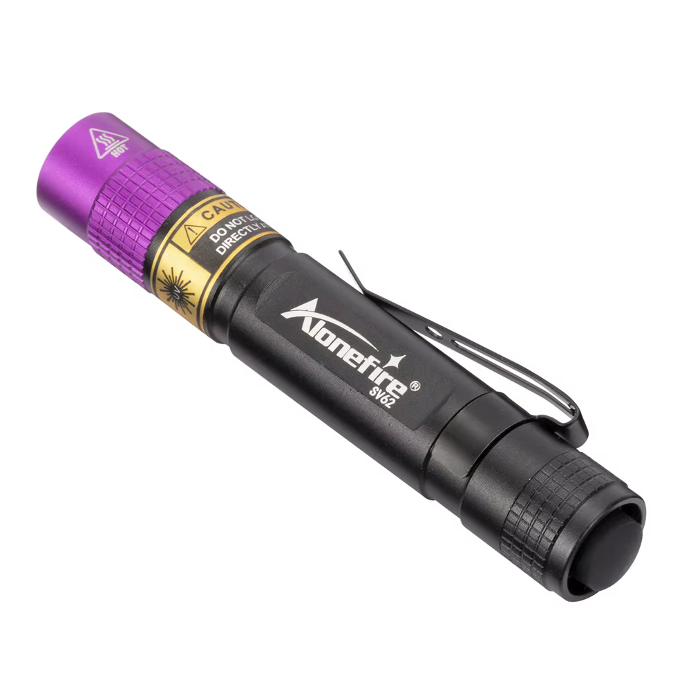 SV62 3W UV 365nm lampe de poche LED AAA Mini stylo torche ultraviolette marqueur d'argent minerai ta