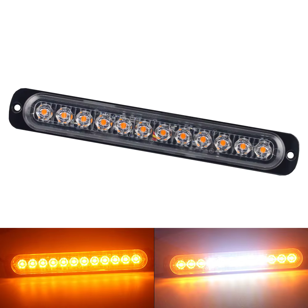 1x Stroboscopes stroboscopique 12 LED Flash lumière Auto 12-24V clignotant d'urgence marqueur latéra