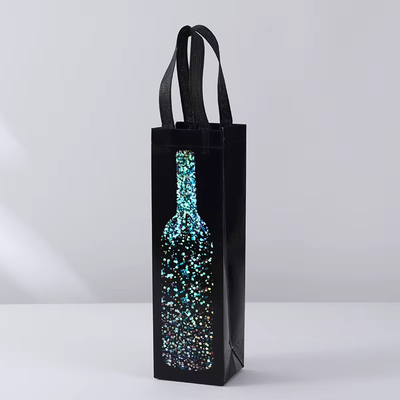 Sac à vin en tissu Non tissé, fourre-tout pour bouteille, sac de transport de vin rembourré, refroid