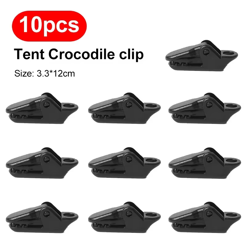 10/20/50pcs Clips de tente robustes pour bâche extérieure Clips Anti-vent fixe Camping tente crochet