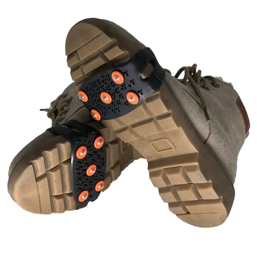 Crampons d'escalade à 5 pointes, antidérapants, crampons de montagne unisexes, couvre-chaussures à g