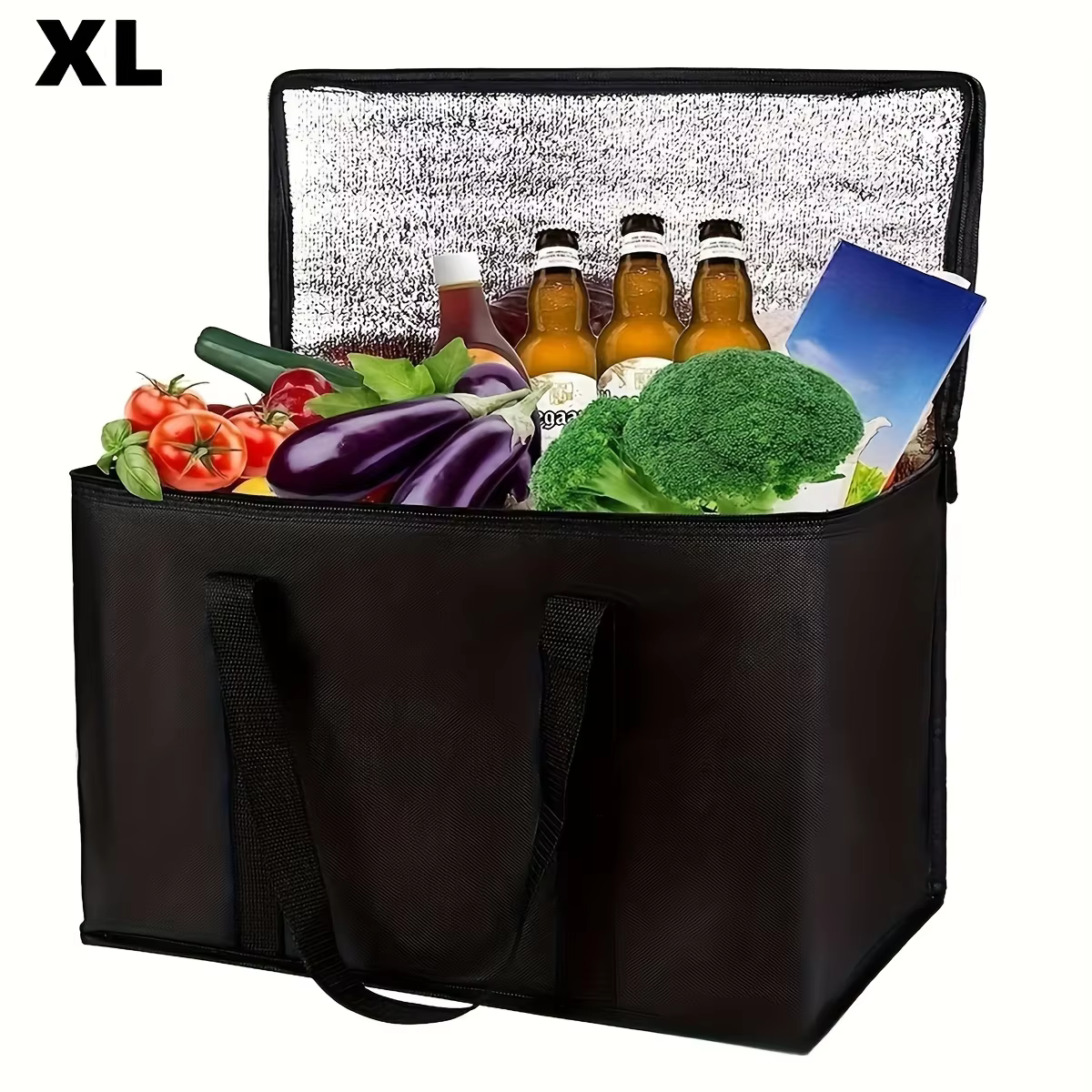 XL/grand sac isotherme : garder les aliments chauds et froids pour les heures – fourre-tout d'épicer