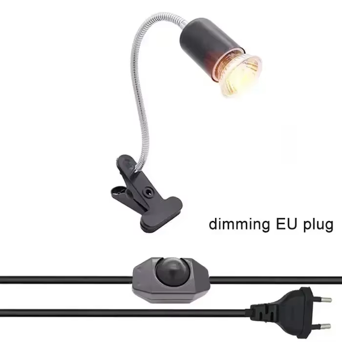 Ampoule halogène 50W incluse lampe chauffante pour reptiles lampes chauffantes réglables pour réserv