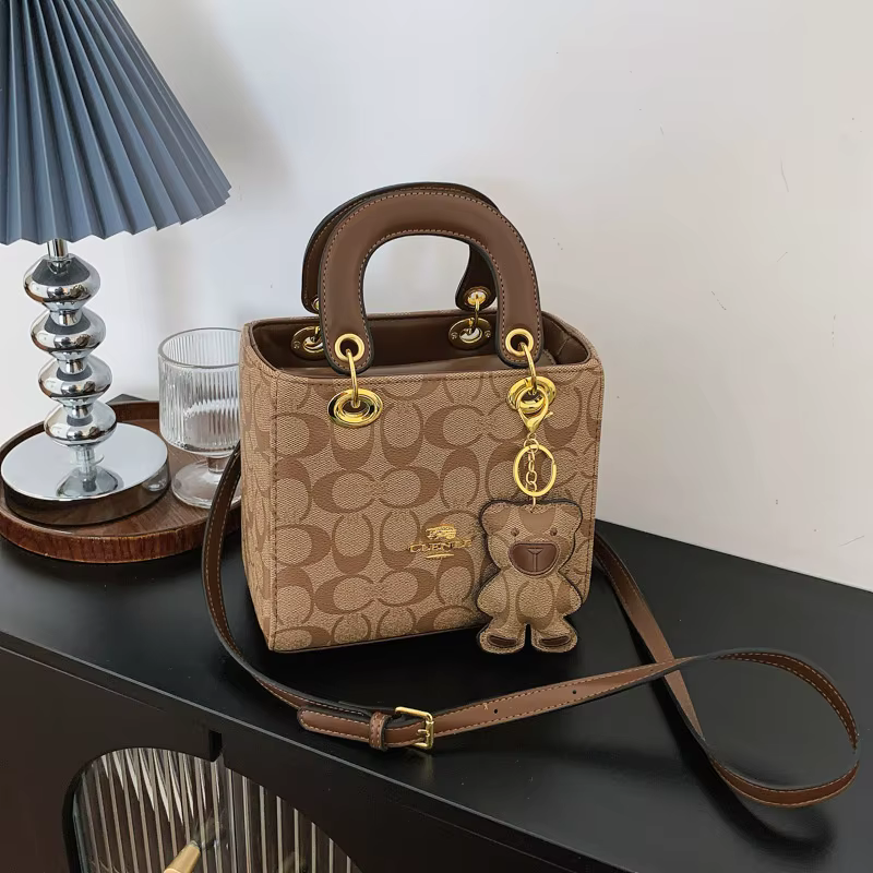 Sac Élégant pour Femme 26 Nouveau Sac à Main Monogramme Circulaire Classique Vintage Mini Sac Fourre