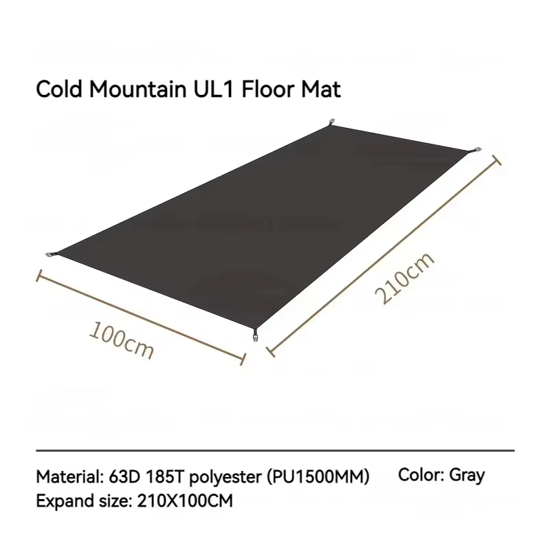 MOBI GARDEN – tapis de tente UL pour montagne froide, accessoires de Camping ultraléger pour 1/2/3 p